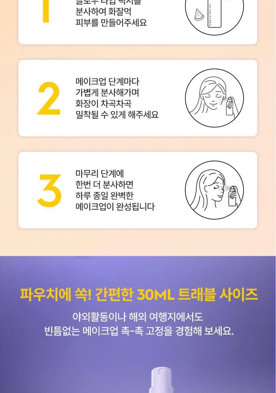 [리뉴얼/단독선런칭] 어반디케이 올 나이터 메이크업 세팅 스프레이 글로우 118ml 상세페이지 13